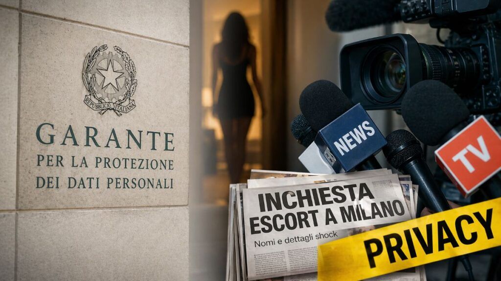 garante privacy inchiesta escort milano richiamo media