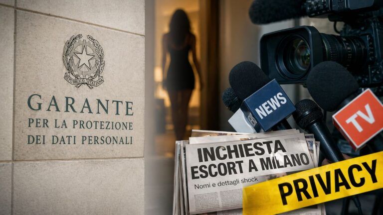 garante privacy inchiesta escort milano richiamo media