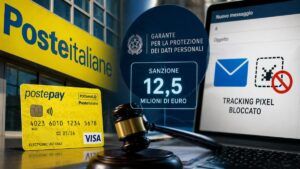 Privacy, stretta del Garante: stop ai “pixel spia” nelle email e multa da 12,5 milioni a Poste Italiane