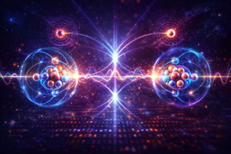 Svolta nel quantum computing: arrivano i "Giant Superatoms" per sconfiggere la decoerenza 1 giant superatoms entanglement quantistico stabile chalmers
