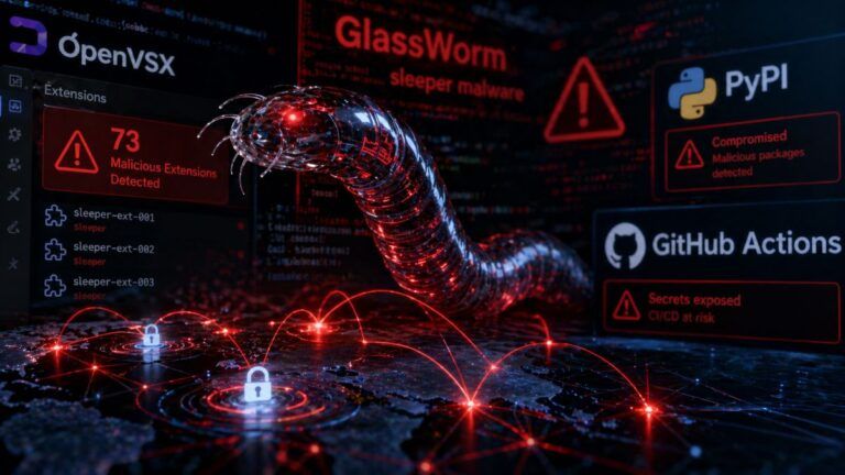 glassworm openvsx pypi github actions checkmarx leak