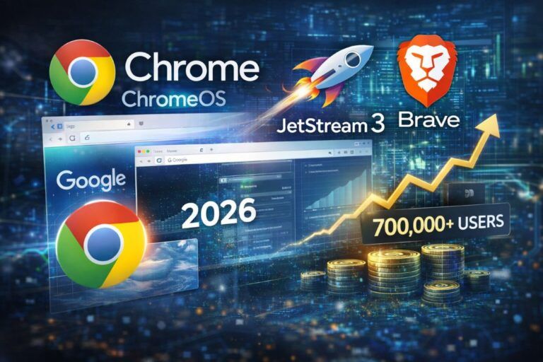 google aggiornamenti chrome 147 chromeos jetstream 3 brave openclaw