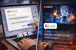 Google cambia username Gmail e porta Ask su YouTube TV