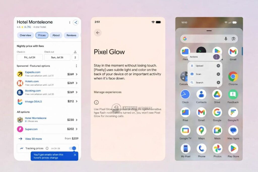 google pixel glow led notifiche gemini maps aggiornamenti