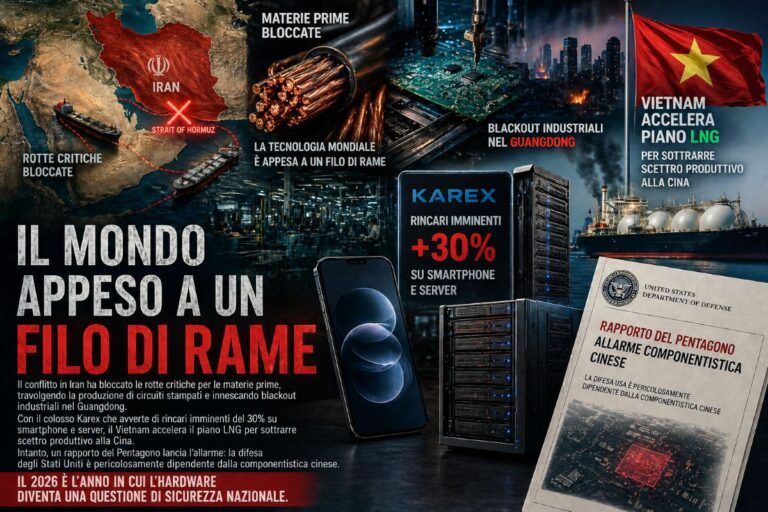 guerra iran crisi circuiti stampati supply chain