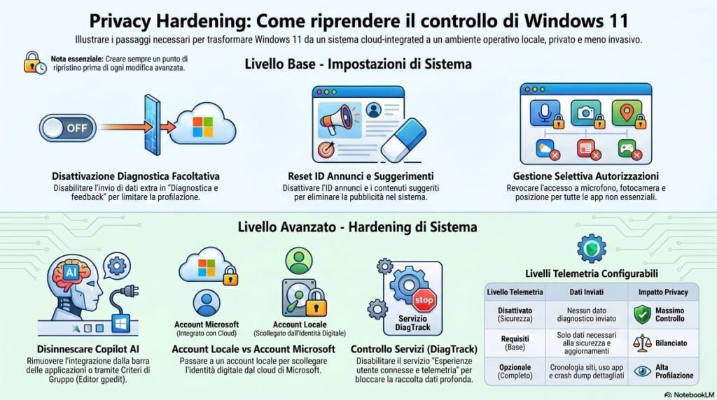 guida alla privacy su windows 11