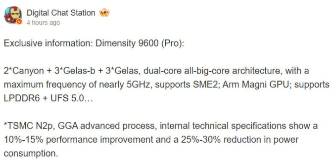 Dimensity 9600 Pro sfiora i 5 GHz, mentre l'Exynos 2600 sorprende lo Snapdragon sui Galaxy S26 3 image 303