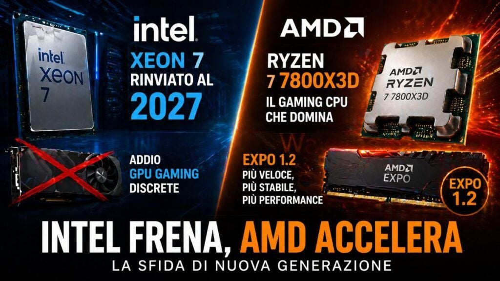 intel addio gpu gaming xeon 7 ritardo amd expo 1 2