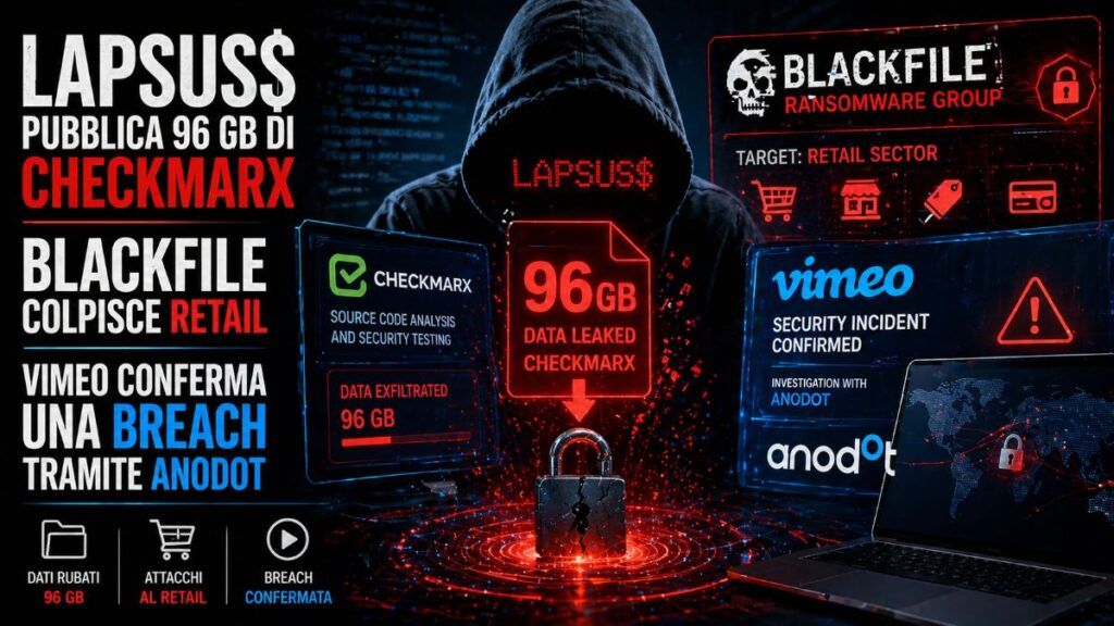 lapsus leak checkmarx blackfile retail vishing vimeo breach