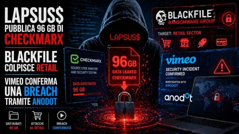 lapsus leak checkmarx blackfile retail vishing vimeo breach