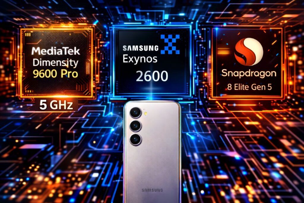 Dimensity 9600 Pro sfiora i 5 GHz, mentre l'Exynos 2600 sorprende lo Snapdragon sui Galaxy S26 2 mediatek dimensity 9600 pro 5ghz exynos 2600 vs snapdragon 8 elite