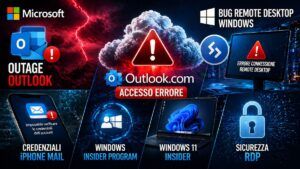 Microsoft: outage Outlook.com, bug nel Remote Desktop e rivoluzione per il programma Windows Insider