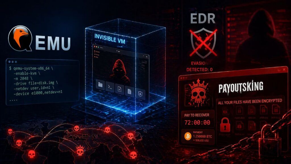 qemu ransomware evasione edr