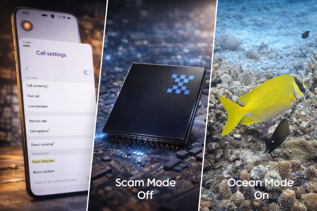 samsung galaxy z fold 7 ocean mode scam detection exynos 2700