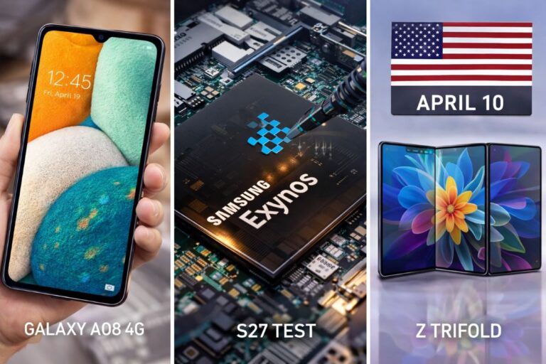 samsung galaxy z trifold ultime scorte s27 exynos a08