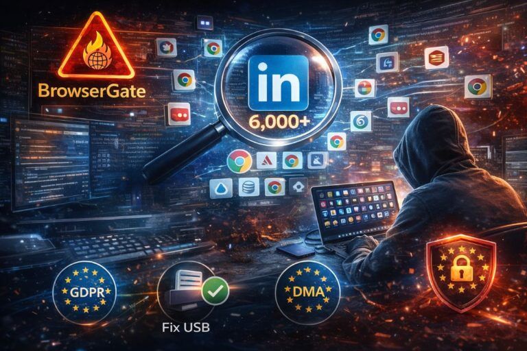 scandalo browsergate linkedin spia segreti browser gdpr