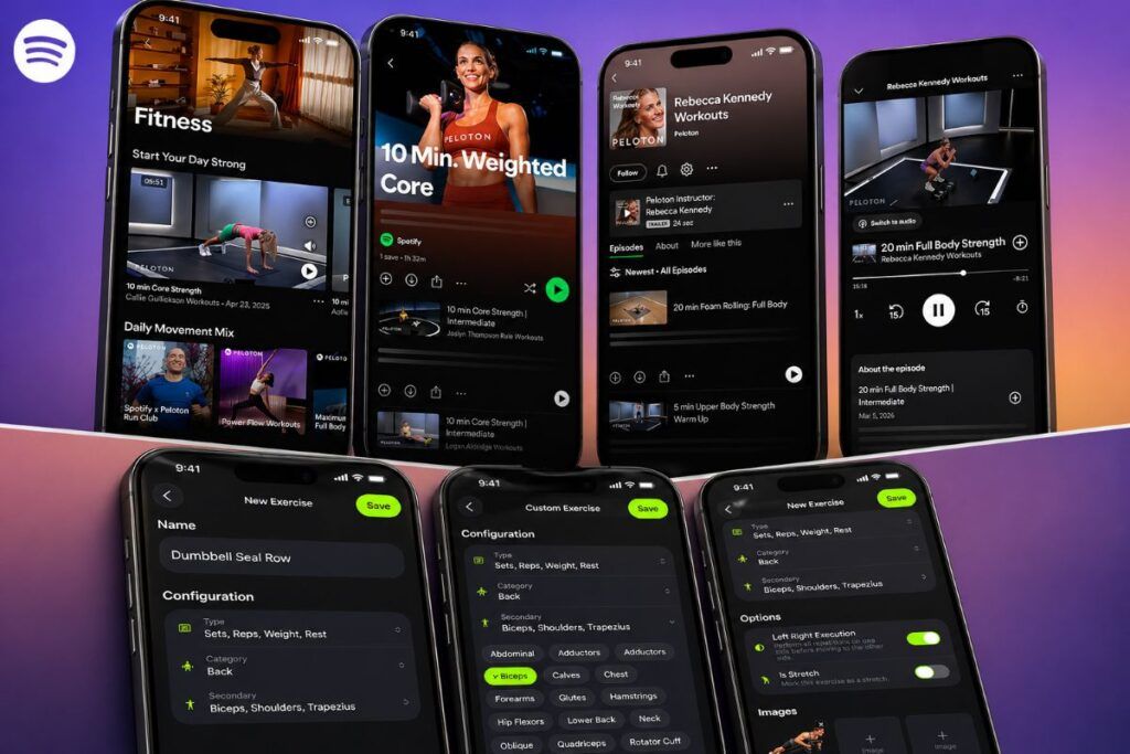 spotify workout peloton smartgym