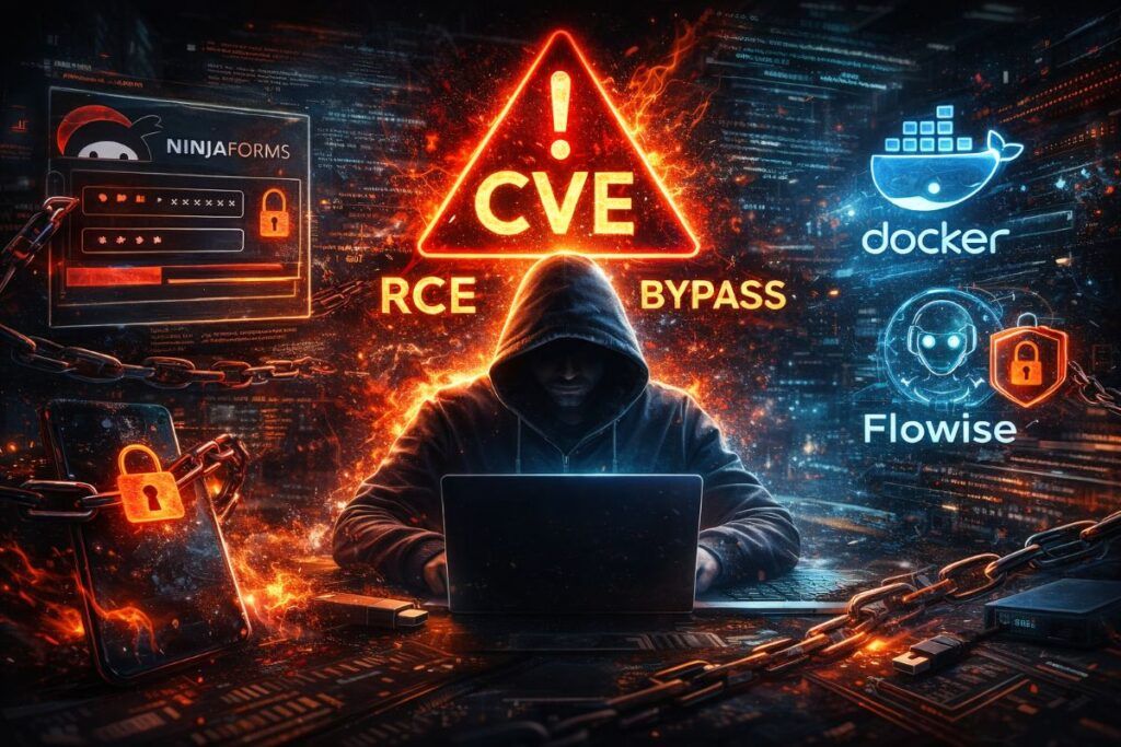 vulnerabilita critiche ninja forms flowise docker takeover remoto