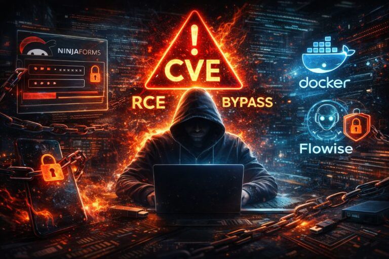 vulnerabilita critiche ninja forms flowise docker takeover remoto