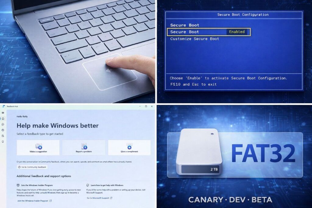 Microsoft aggiorna Windows 11 Insider con touchpad avanzato e Secure Boot a colori 2 windows 11 insider touchpad