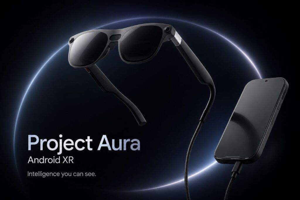 Xreal Project Aura debutta con Android XR e Gemini a Google I/O 2 Xreal Project Aura