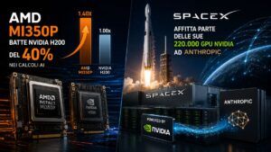 Sorpasso AMD: il nuovo MI350P sfida NVIDIA, mentre SpaceX diventa il “provider” di Anthropic
