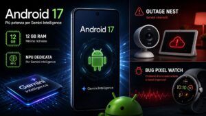 Android 17 alza i requisiti: 12 GB RAM e NPU obbligatori per Gemini Intelligence. Ecco i dispositivi che già lo supportano