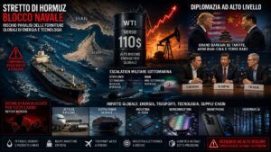 Blocco Hormuz spinge WTI a 110 dollari e big tech sperano nell'incontro Trump XI 6 Blocco Hormuz spinge WTI a 110 dollari e big tech sperano nell’incontro Trump XI