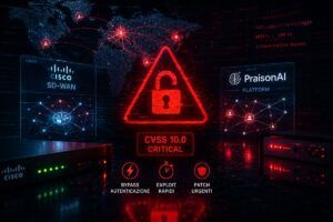 Cisco corregge bypass autenticazione SD-WAN e PraisonAI chiude falla agenti AI 1 Cisco corregge bypass autenticazione SD-WAN e PraisonAI chiude falla agenti AI