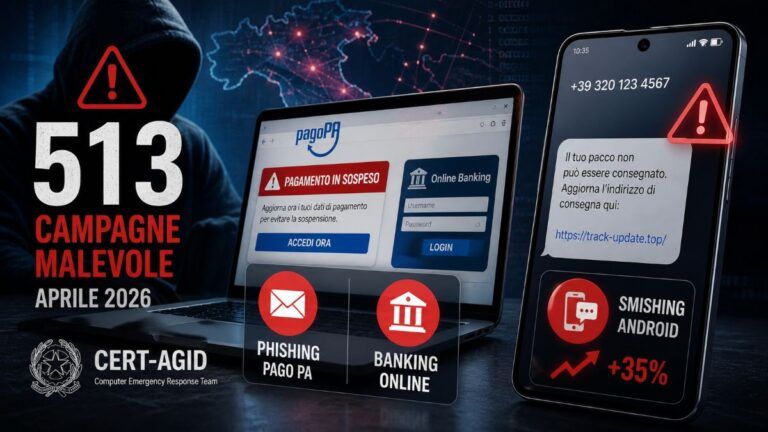 cert agid campagne malevole aprile