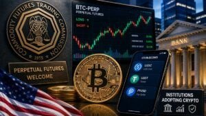 La CFTC autorizza i perpetuals crypto negli USA, JP Morgan usa Bitcoin come collaterale