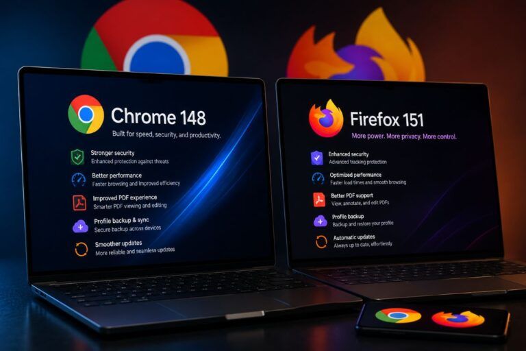 chrome 148 firefox 151