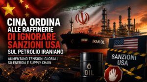 Alta tensione sul petrolio: la Cina ordina alle sue raffinerie di ignorare le sanzioni USA contro l’Iran