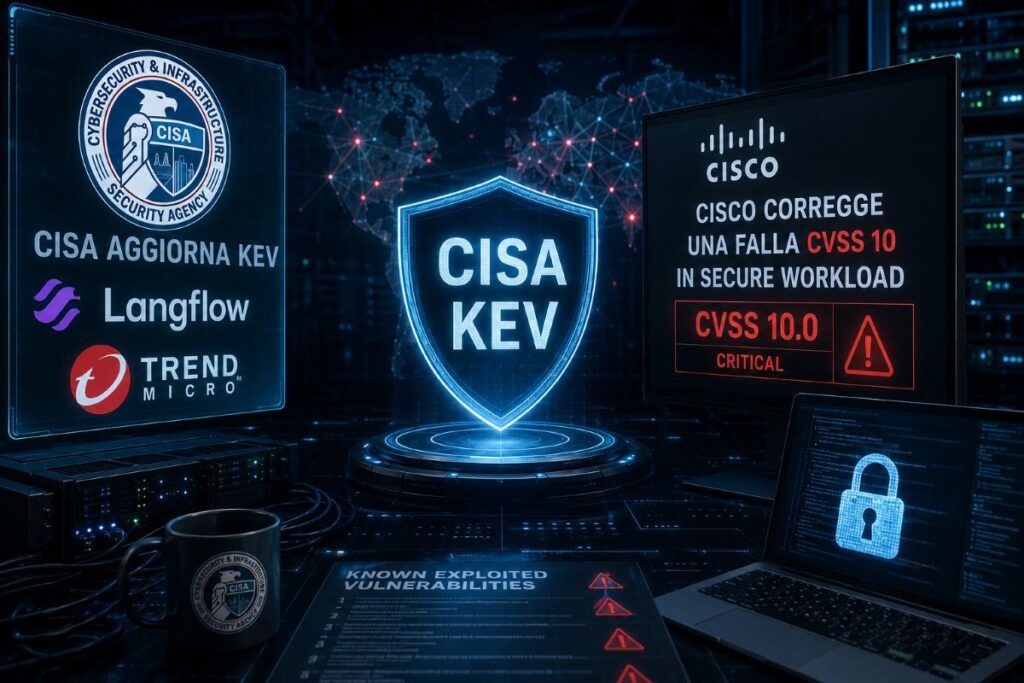 CISA aggiorna KEV con Langflow e Trend Micro mentre Cisco chiude una falla CVSS 10 2 cisa kev langflow cisco