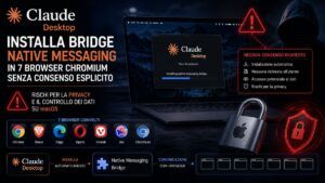Bufera su Anthropic: Claude Desktop per macOS installa un bridge segreto nei browser senza chiedere il consenso