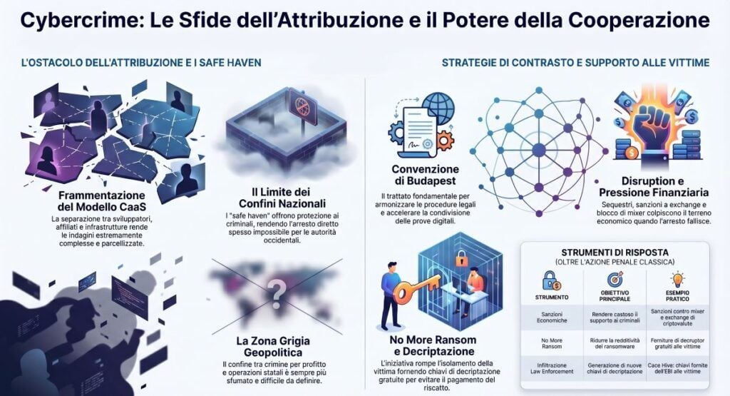 cybercrime contrasto guida infografica attribuzione cooperazione