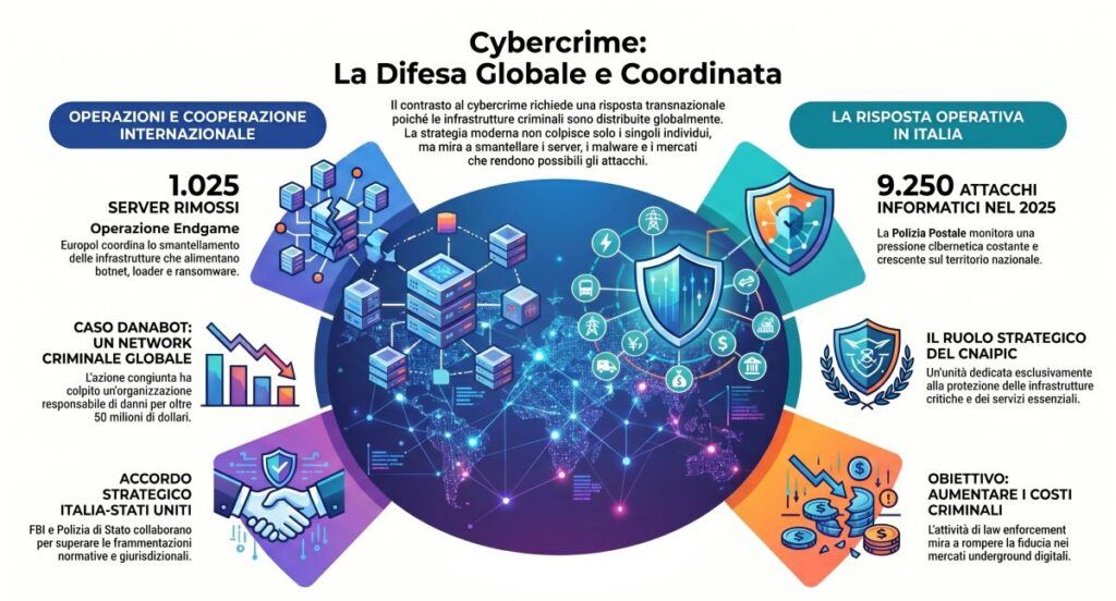 cybercrime infografica risposta globale