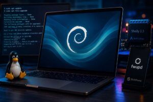 Debian 13.5 Trixie arriva con 144 fix mentre Shelly accelera Arch Linux