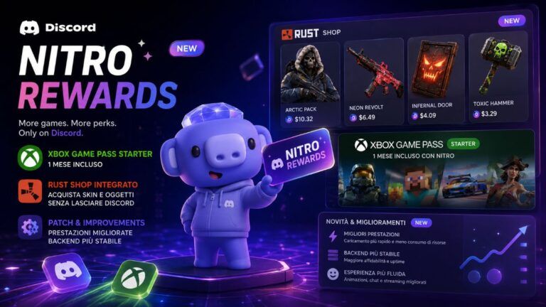 Discord lancia Nitro Rewards con Game Pass e Rust Shop integrato 6 discord nitro rewards rust shop