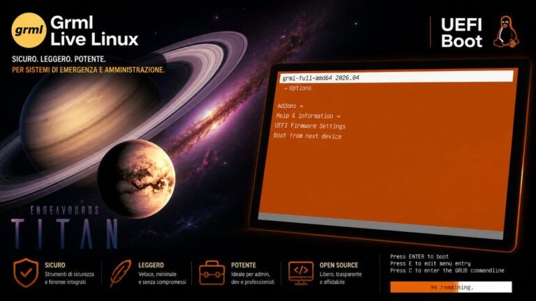 endeavouros titan neo grml linux kernel 6 19