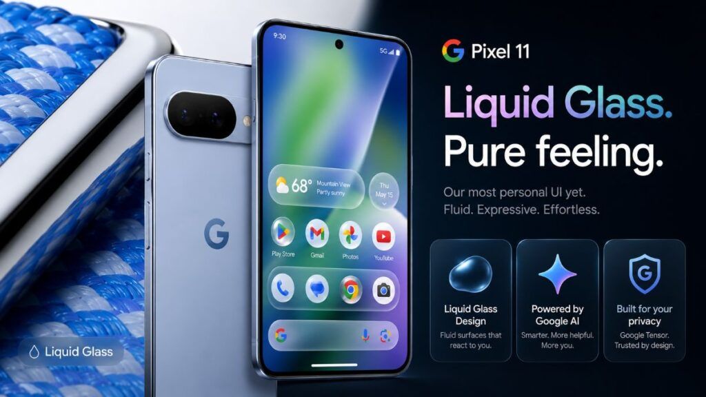 google tensor g7 liquid glass