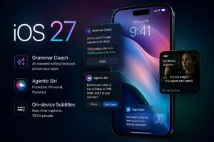 Apple porta Grammar Coach, generatore di sottotitoli ai video e Agentic Siri in iOS 27 con AI on-device 3 Apple porta Grammar Coach, generatore di sottotitoli ai video e Agentic Siri in iOS 27 con AI on-device