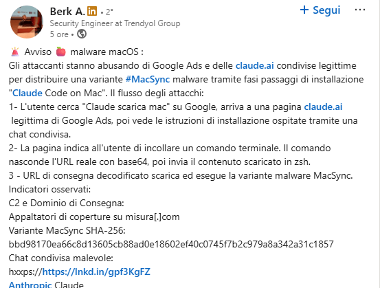 Hacker abusano Google Ads e Hugging Face per malware su Mac e Ollama 4 image 220