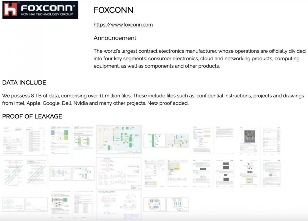 Foxconn e Canvas travolti da furti dati con ransomware e breach cloud 3 image 286