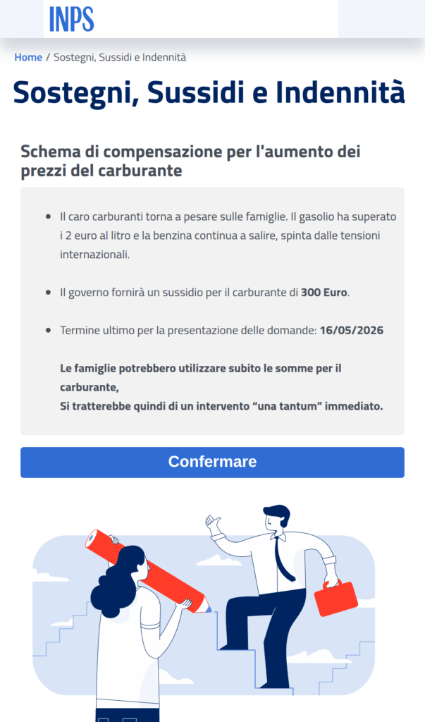 Smishing INPS: falso bonus carburante ruba dati carte di credito 4 image 403