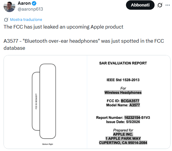 Apple prepara nuove cuffie over-ear mentre iPhone 18 Pro cambia stile 3 image 564