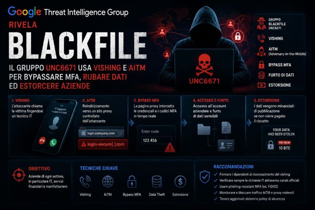 Google smaschera BlackFile, l’operazione di estorsione vishing contro Microsoft 365 4 infografica blackfile