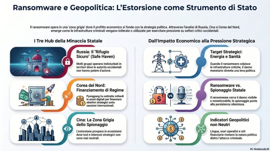 infografica ransomware geopolitica