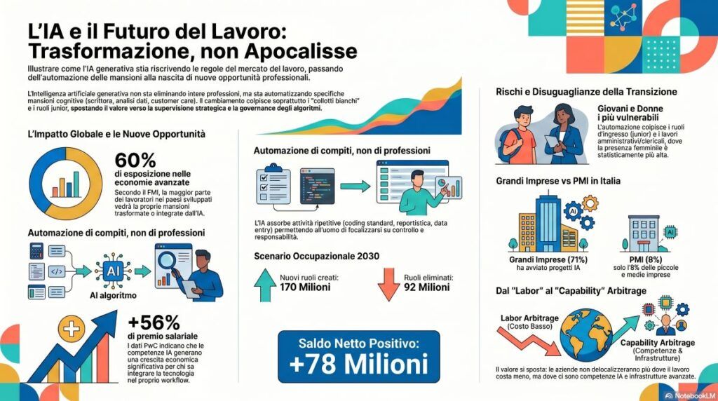 intelligenza artificiale lavoro infografica