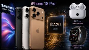Apple prepara iPhone 18 Pro con chip A20 a 2nm e display LTPO+ Samsung